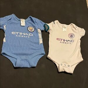 Manchester City Baby Onesies Set